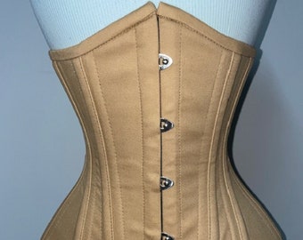 Heavy Duty Corset Steel Boned Underbust Waist Training Size 18-40"