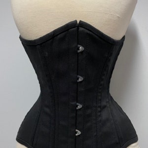 Longline Corset Waist Training Steel Boned Underbust Size 18-40&quot;