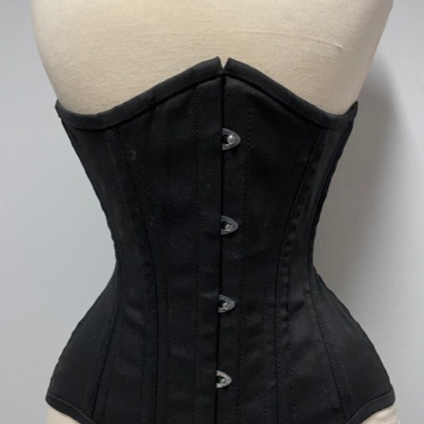 Longline Corset Waist Training Steel Boned Underbust Size 18-40"