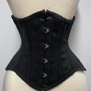 Short Corset Waspie Underbust Steel Boned Waist Trainer Size 18-40"