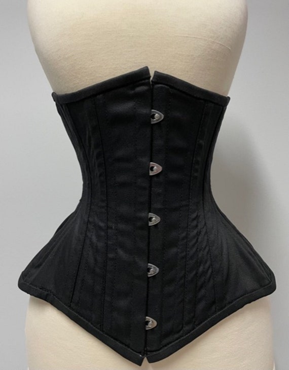 Curvy Corset Steel Boned Underbust Waist Training Tightlacing | Etsy