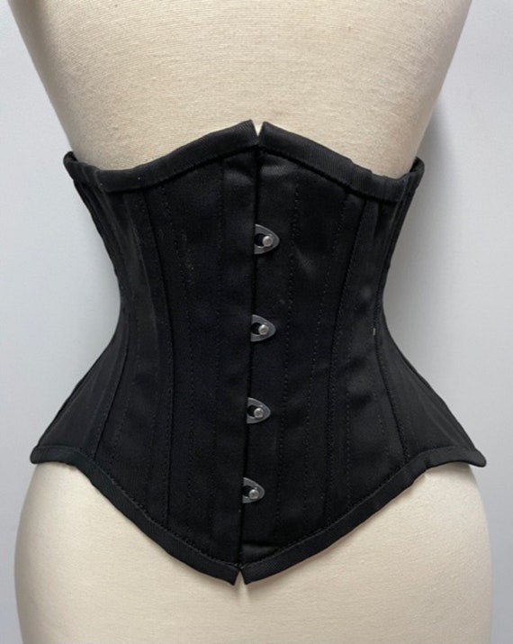 Short Corset Waspie Underbust Steel Boned Waist Trainer Size 18-40 -   Ireland