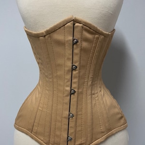 Corset à la palangre, taille d'entraînement, désossé en acier sous la poitrine, taille 18-40"