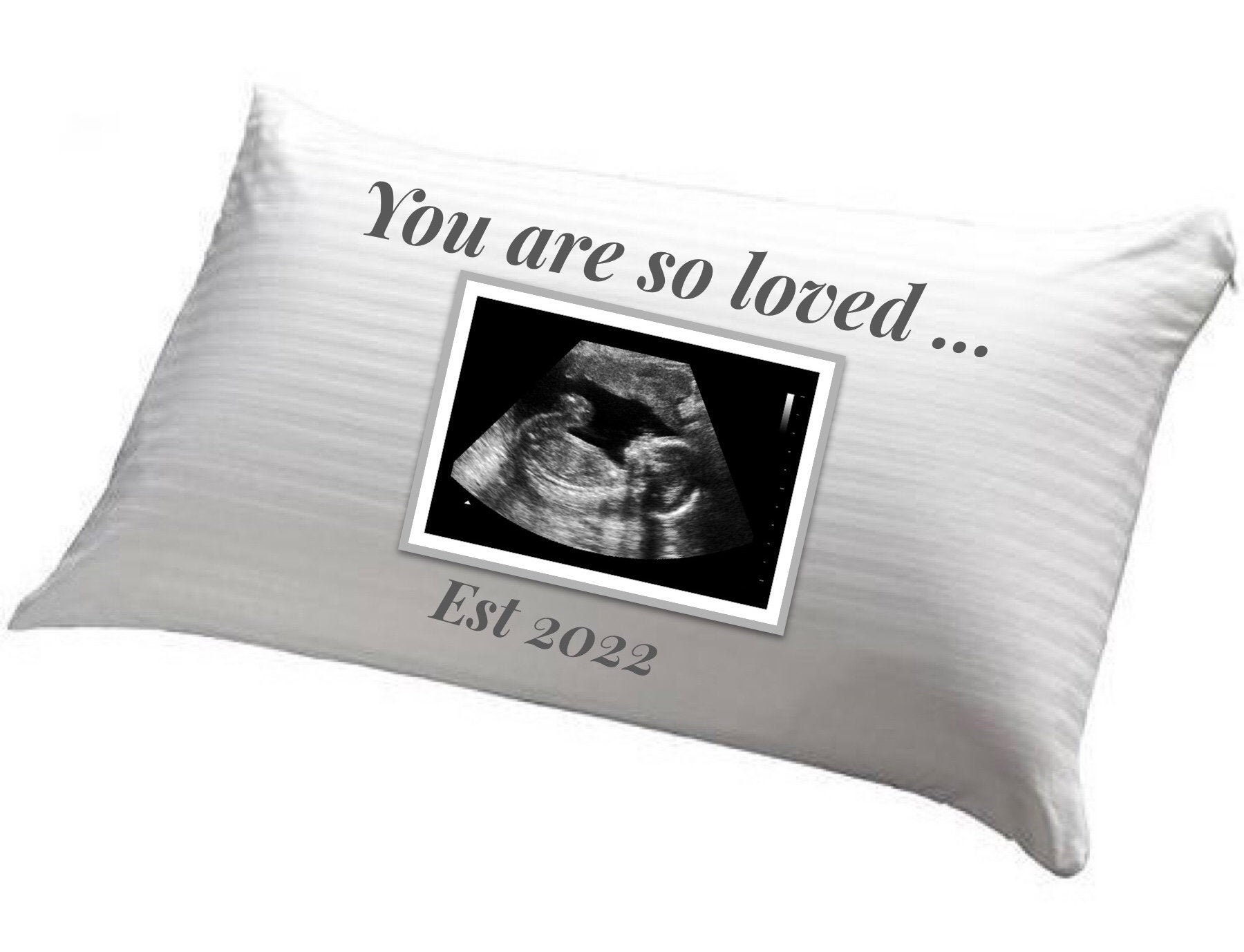 Personalised Ultrasound Baby Pillow Ultrasound Scan Etsy