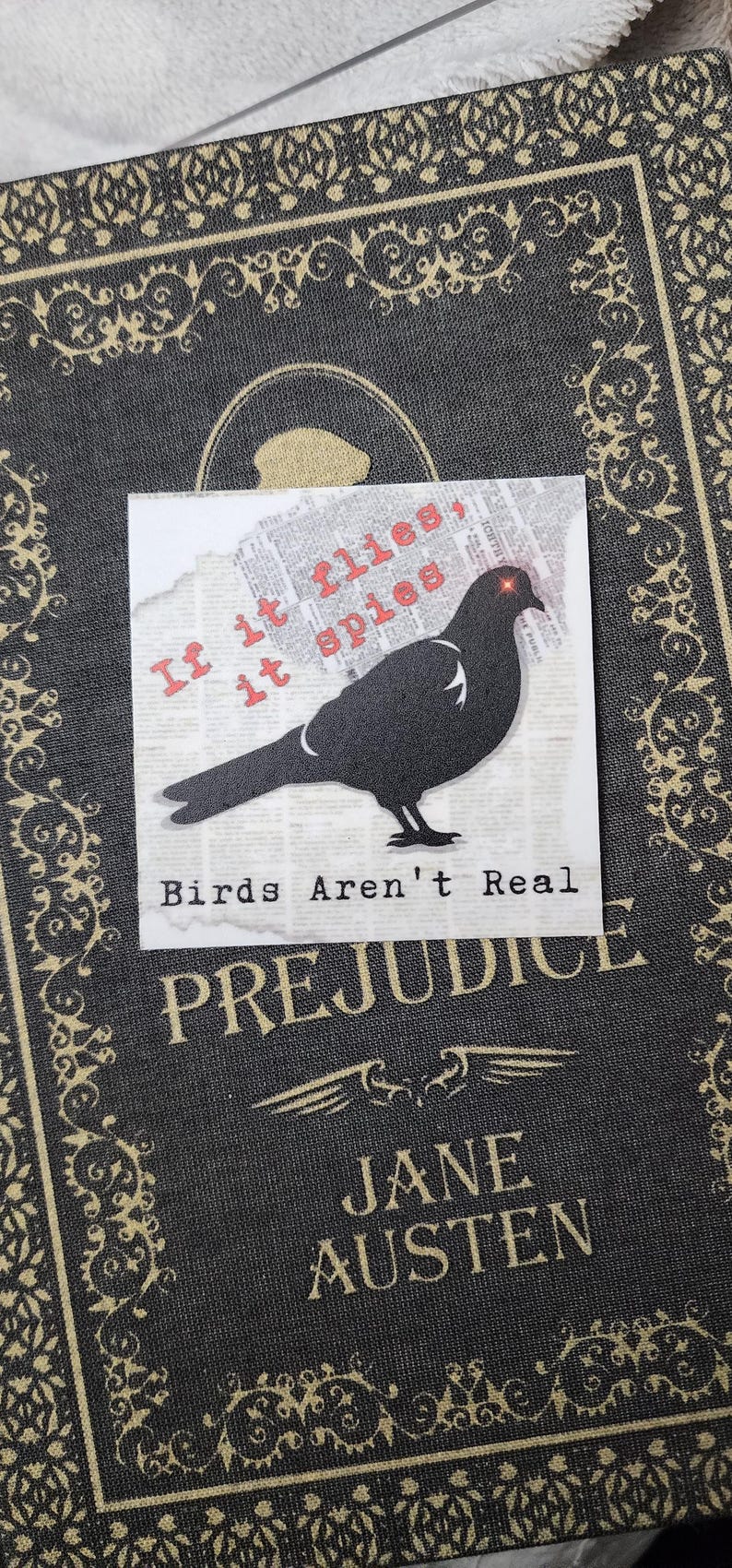 If It Flies It Spies- Birds Aren't Real Conspiracy Vinyl Waterproof Stickers- Funny Cheeky Saying- Laptop, decoration waterbottle decal 2.5" image 1