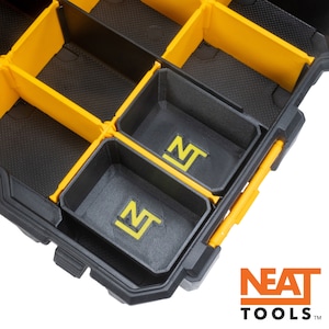 Dewalt PRO Small Parts Organizer Divider Bins 1-Slot (2-Pack) - Neat Tools