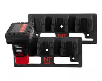 Milwaukee M12 Triple Battery Mounts (2-Pack) – Neat Tools Power Tool Organizer