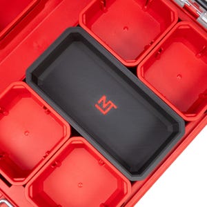 Milwaukee PACKOUT Low-Profile Small Parts Organizer Large Divider Bin 1-Slot - Neat Tools - Custom Packout Mod