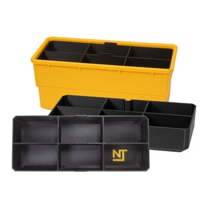 Dewalt TOUGHSYSTEM 2.0 Small Parts Organizer Stacking Large Divider Bins Set 6-Slot - Neat Tools