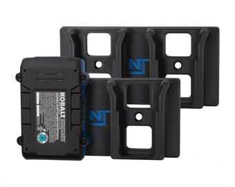 Kobalt 24V Dual Battery Mounts (2-Pack) – Neat Tools Power Tool Organizer