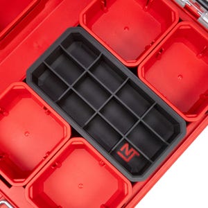 Milwaukee PACKOUT Low-Profile Small Parts Organizer Large Divider Bin 12-Slot - Neat Tools - Custom Packout Mod