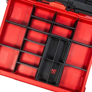 Milwaukee PACKOUT 4-Drawer & 3-Drawer Multi-Depth Toolbox Organizer Extra Large XL 4-Slot Divider Bins - Neat Tools Custom Packout Mod