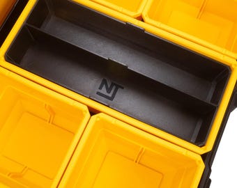 Dewalt TOUGHSYSTEM 2.0 Small Parts Organizer Stacking Large Divider Bins – Neat Tools