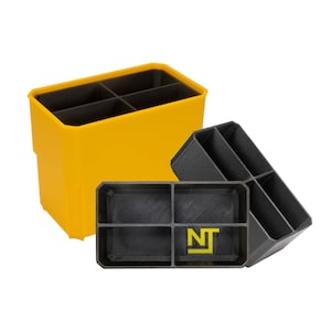 Dewalt TOUGHSYSTEM 1.0 Small Parts Organizer Stacking Divider Bins Set 4-Slot - Neat Tools