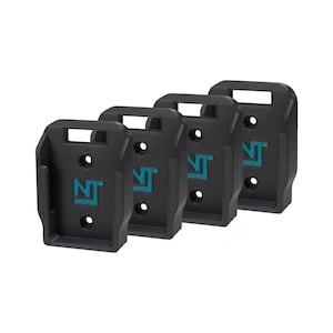 Makita 18V Volt Battery Mounts for Makita Power Tools Batteries (4-Pack) - Neat Tools - Custom Power Tool Battery Mounting Mod
