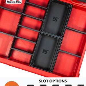 Milwaukee PACKOUT 3 & 4 Slim Drawer Toolbox Organizer Large Divider Bins – Neat Tools
