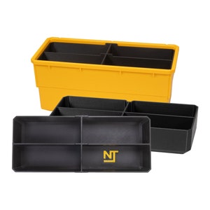Dewalt TOUGHSYSTEM 2.0 Small Parts Organizer Stacking Large Divider Bins Set 4-Slot - Neat Tools