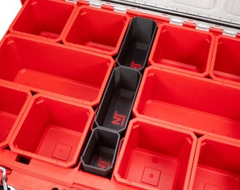 Milwaukee PACKOUT Small Parts Organizer Center Bin Set (3-Bins) - Neat Tools - Custom Packout Mod