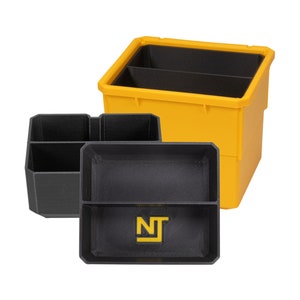 Dewalt TOUGHSYSTEM 2.0 Small Parts Organizer Stacking Divider Bins Set 2-Slot - Neat Tools