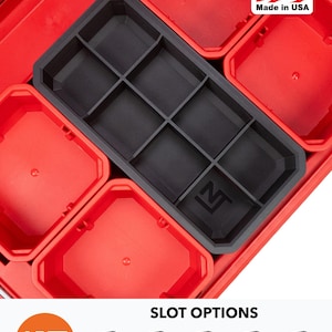 Milwaukee PACKOUT Low-Profile Small Parts Organizer Large Divider Bins – Neat Tools