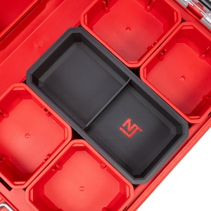 Milwaukee PACKOUT Low-Profile Small Parts Organizer Large Divider Bin 2-Slot - Neat Tools - Custom Packout Mod