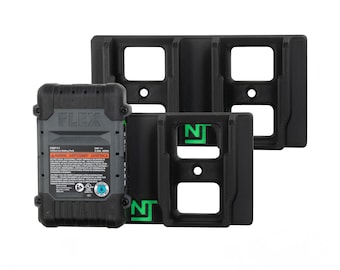 Flex 24V Dual Battery Mounts (2-Pack) – Neat Tools Power Tool Organizer