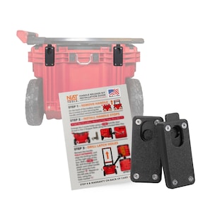 All New Handle Quick Release Pins for Milwaukee PACKOUT Rolling Toolbox Organizer - Neat Tools - Custom Packout Mod V2