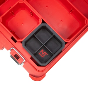 Milwaukee PACKOUT Low-Profile Small Parts Organizer Small Divider Bin 4-Slot - Neat Tools - Custom Packout Mod