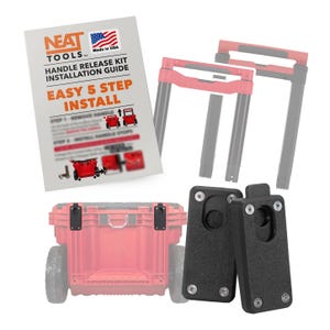 All New Handle Quick Release Pins for Milwaukee PACKOUT Rolling Toolbox Organizer - Neat Tools - Custom Packout Mod V2