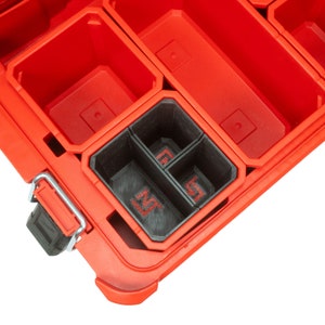 Milwaukee PACKOUT Small Parts Organizer Divider Bins 3-Bin Set - Neat Tools - Custom Packout Mod