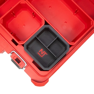 Milwaukee PACKOUT Low-Profile Small Parts Organizer Small Divider Bin 3-Slot - Neat Tools - Custom Packout Mod
