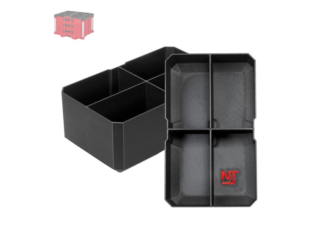 Neat Tools 2-Slot Dividers For Milwaukee PACKOUT | 4-Pack Diagonal Organizers For 5 & 11-Compartment Bins