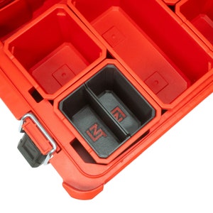 Milwaukee PACKOUT Small Parts Organizer Divider Bins 2-Bin Set - Neat Tools - Custom Packout Mod