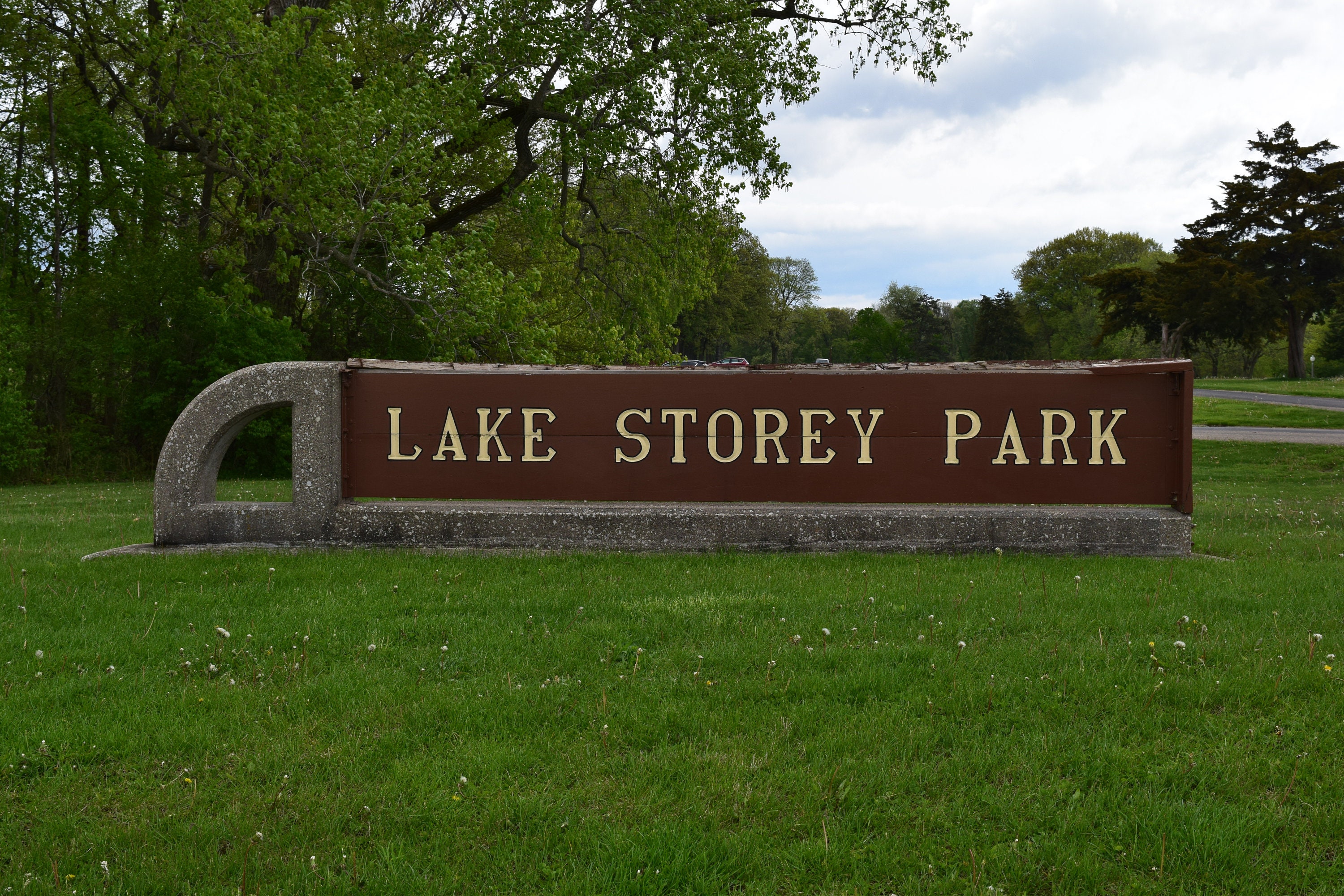 Lake Storey Park Sign Galesburg IL 2021 Etsy