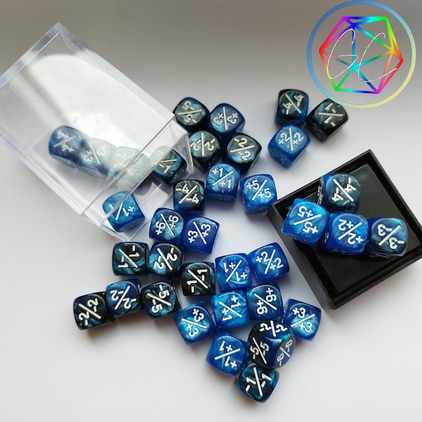 12mm Magic The Gathering +- Dice, Boxed set of 36