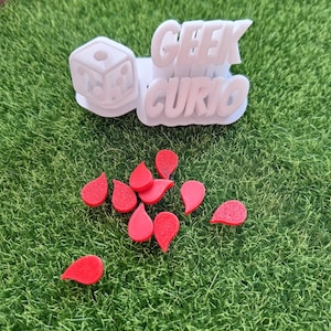 Lot de 10 jetons Magie/Blessure/Sang/Poison pour Wargaming TTRPG JCC