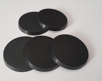 Pack of 5/10 x 40mm Bases for Wargaming (Warhammer/Kings of War/Reaper)