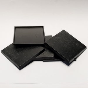 Pack of 5/10 x Square 50mm Bases for Wargaming