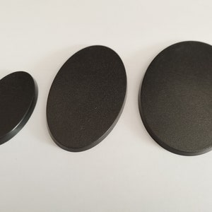 Oval Bases for Wargaming Various Sizes/Quantities