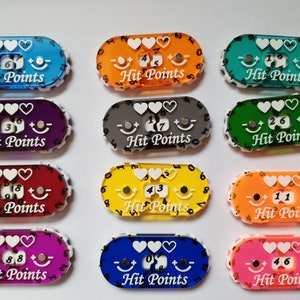 Magic Life/Wound/Mana Trackers for TTRPG and TCG Games Transparent