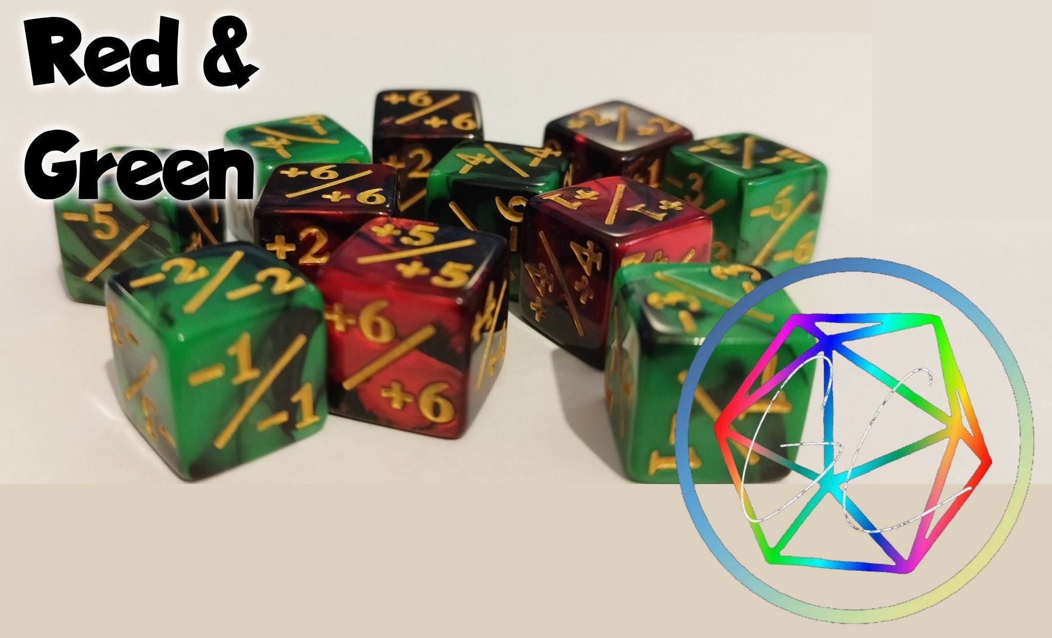 Magic the Gathering Dice Set of 10/5 Etsy UK