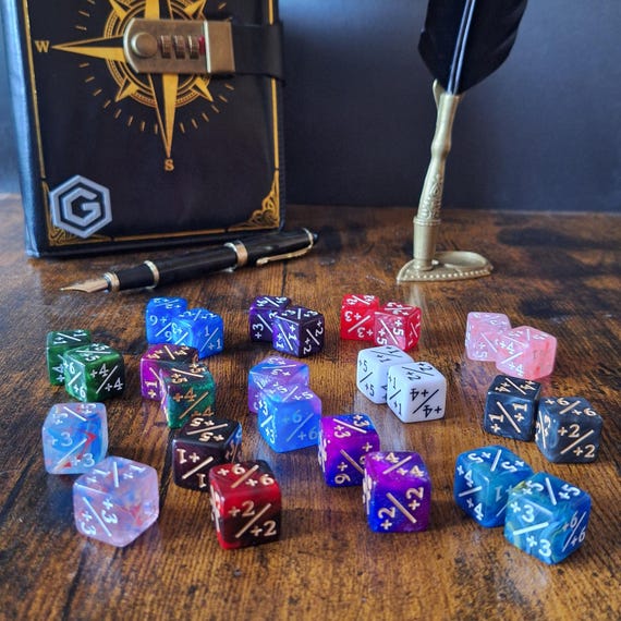 TCG Magic Counter +Positive ONLY Dice, multiple options