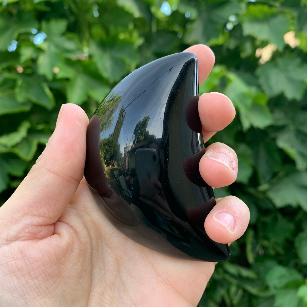 Rainbow Obsidian Moon Green Flash 4.3 Ounce Crystal 3.5 X 3 X 1 Etsy