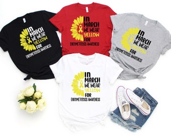 Endometriosis Awareness, Endo Warrior, I Wear Yellow For Myself, Endo, Endo Shirt, Endo Shirt, Endometriosis Shirt, Yellow In March