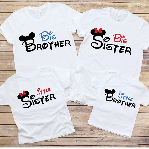 BIg Sister, Big Brother, Little Sister, Little Brother, Disney World, Disney Land, Disney Shirt, Disney Life, Disney, Family Disney Shirts