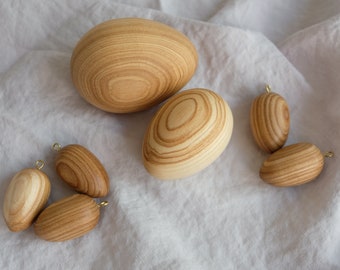 Easter set of wooden eggs