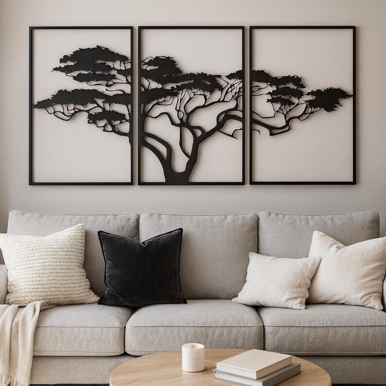 Life of the Tree Metal Wall Decor 3-piece Set | Gift Idea | Modern ...