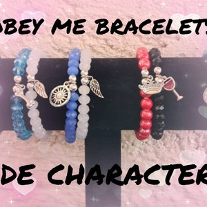 Obey me side characters bracelets!!