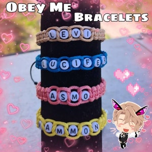 Obey Me! Character themed bracelets!!