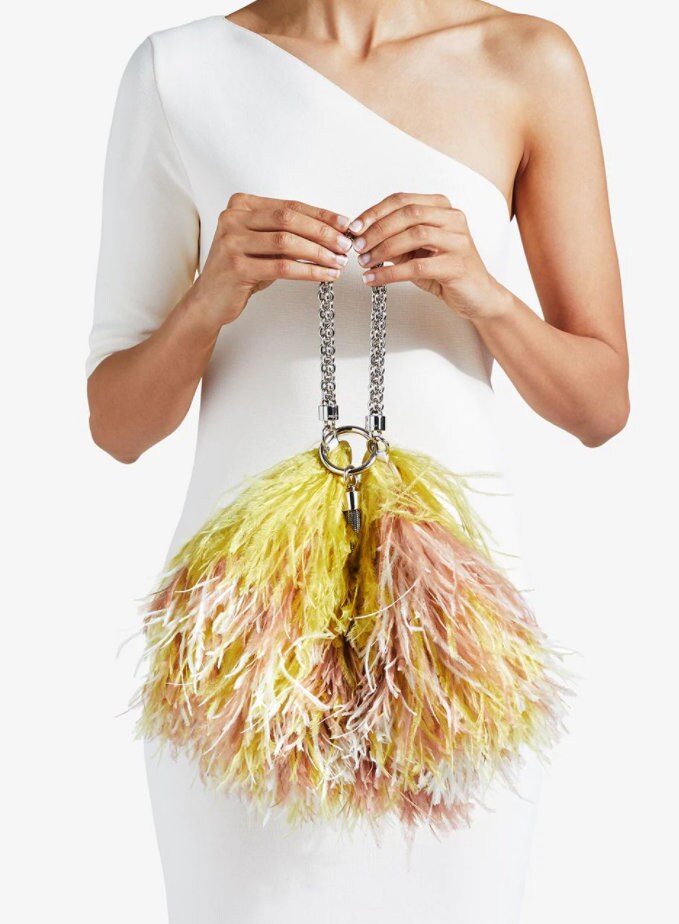 Jimmy choo hotsell feather bag
